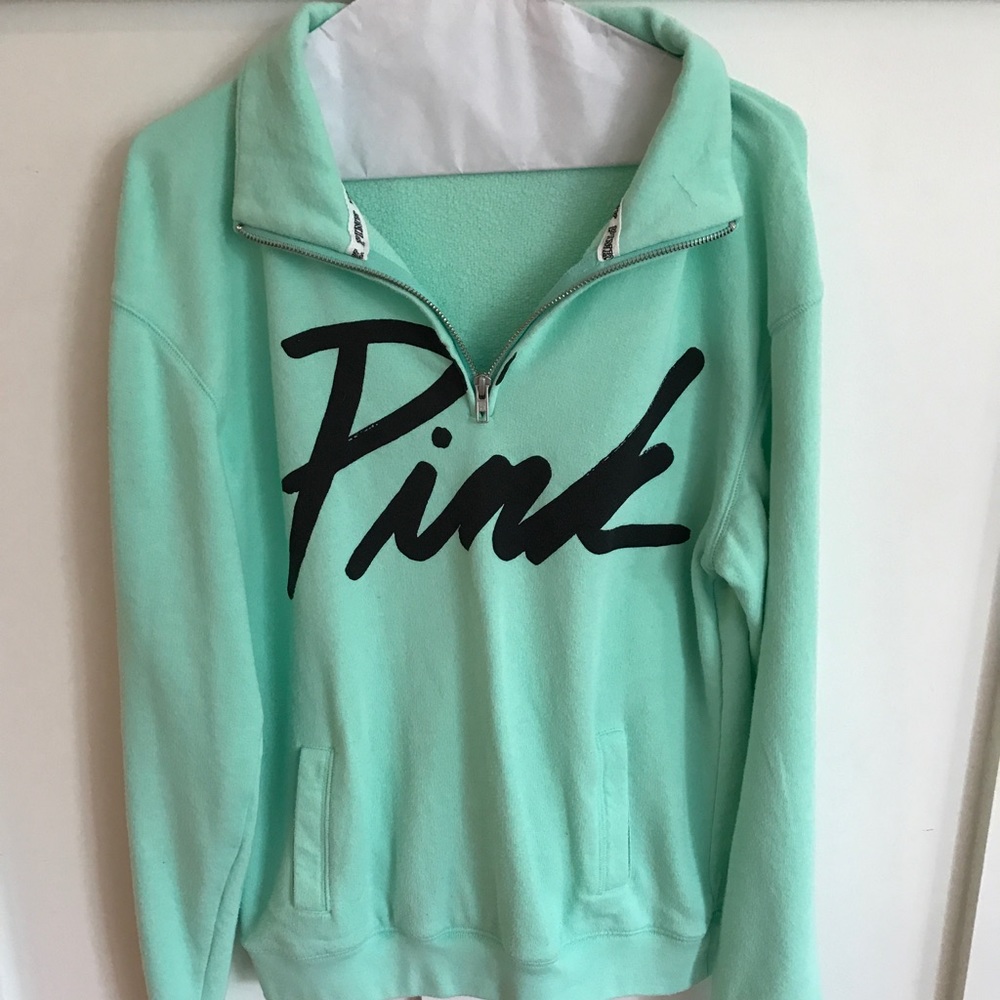 Pink Victoria's Secret Turquoise Pullover